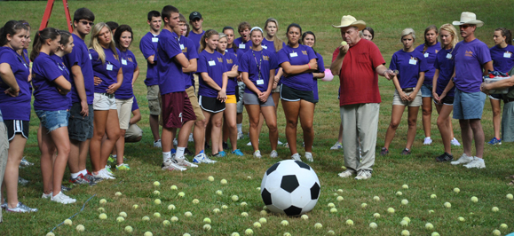 Scholars work on leadership skills